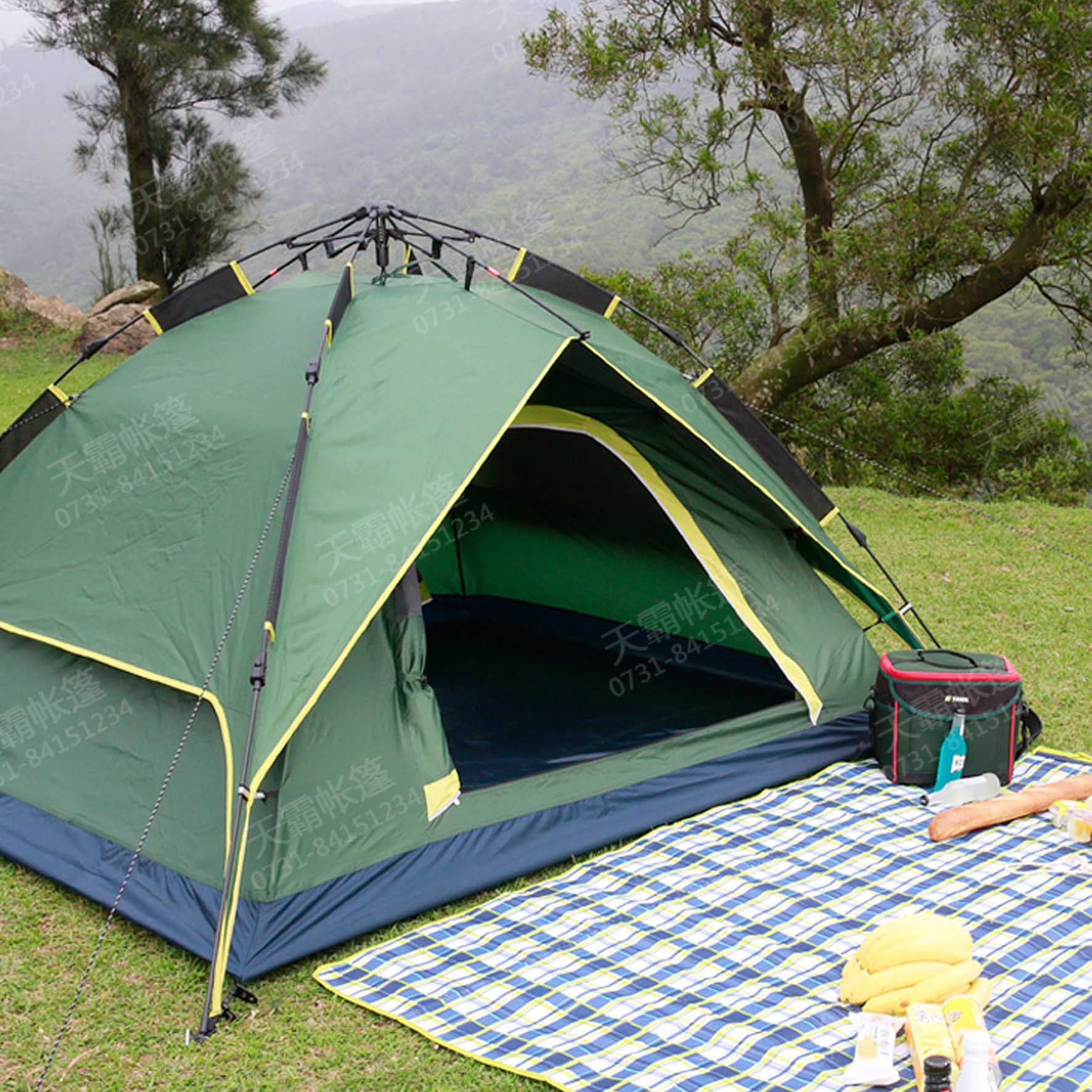 四人三用自動(dòng)旅游帳篷
