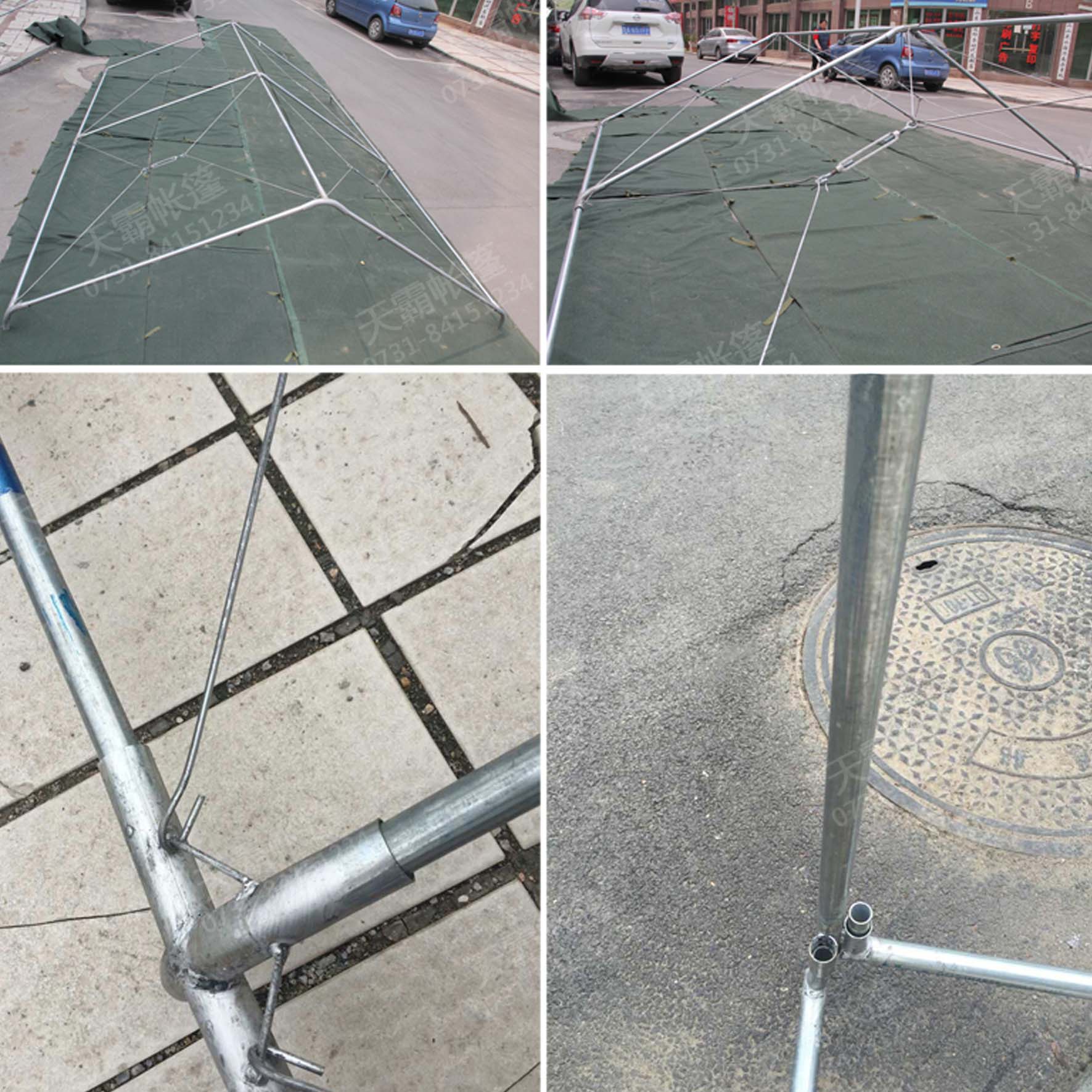 軍綠色帆布帳篷